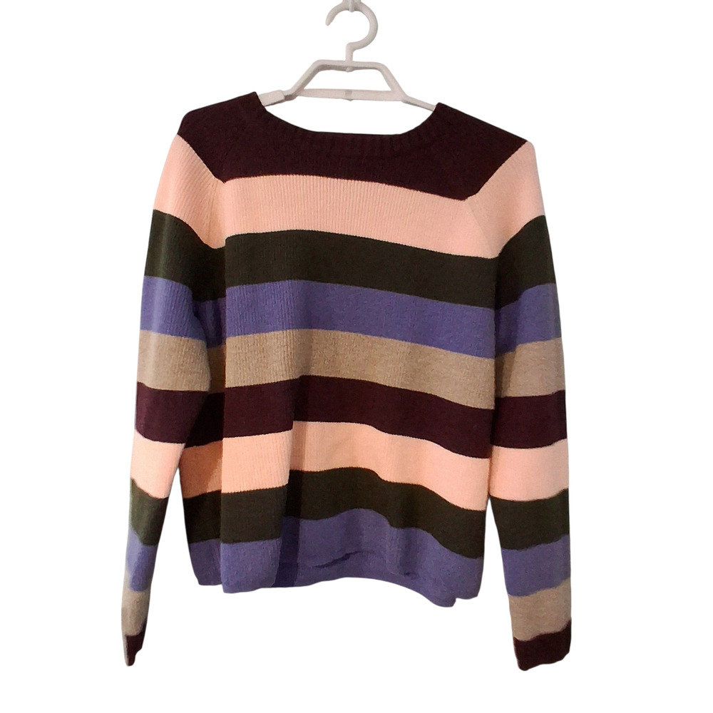 Title Nine crew neck sweater womens Small offsite striped